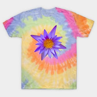 A Blue Star shaped Lotus flower T-Shirt